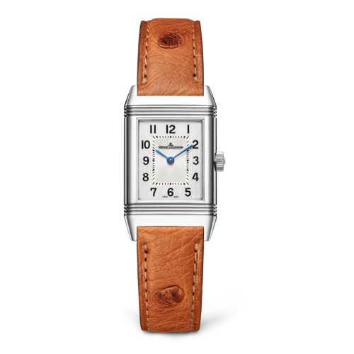 replica watch Jaeger-LeCoultre - 2608441 Reverso Classic Small Stainless Steel / Silver / Ostrich - Click Image to Close