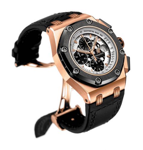 replica Audemars Piguet - 26078RO.OO.D001CR.01 Royal Oak OffShore 26078 Barrichello II Pink Gold watch