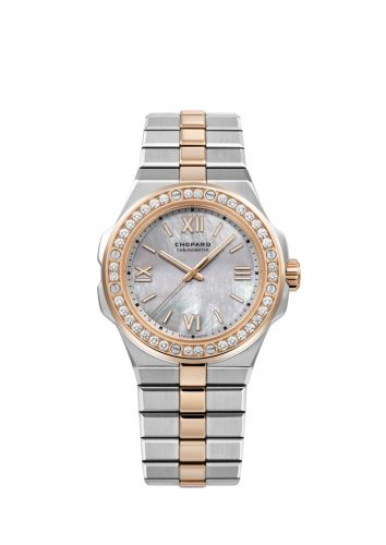 replica Chopard - 298601-6002 Alpine Eagle 36 Stainless Steel / Rose Gold / Diamond / MOP watch - Click Image to Close