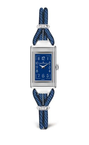 replica watch Jaeger-LeCoultre - 326858J Reverso One Cordonnet Stainless Steel / Blue - Click Image to Close