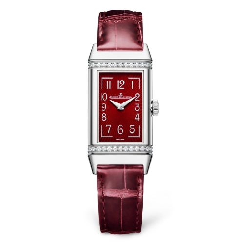 replica watch Jaeger-LeCoultre - 3288560 Reverso One Monoface Stainless Steel / Diamond / Red / Alligator