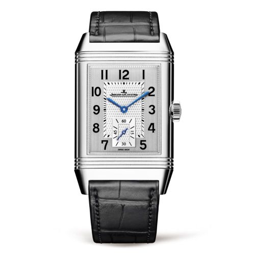 replica watch Jaeger-LeCoultre - 3848420 Reverso Classic Large Duoface Small Seconds Stainless Steel / Silver / Alligator