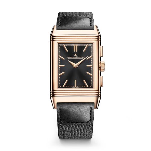 replica watch Jaeger-LeCoultre - 389257J Reverso Tribute Chronograph Pink Gold / Black - Click Image to Close