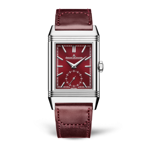 replica watch Jaeger-LeCoultre - 397846J Reverso Tribute Small Seconds Stainless Steel / Red / Fagliano - Click Image to Close