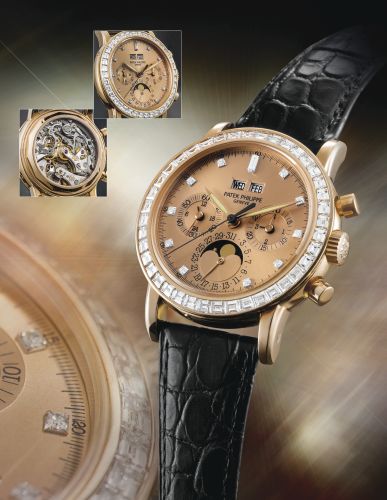 replica Patek Philippe - 3990R-0X1 Perpetual Calendar Chronograph 3990 Rose Gold / Pink watch