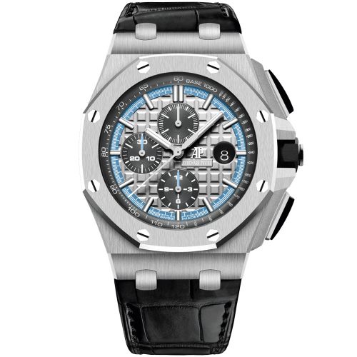 Replica Audemars Piguet - 26417BC.OO.A002CR.01 Royal Oak Offshore 44 White gold / Japan watch - Click Image to Close