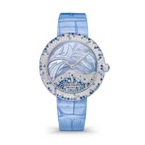 replica Patek Philippe - 4899/901G-001 Calatrava 4899/901G White Gold / Blue watch