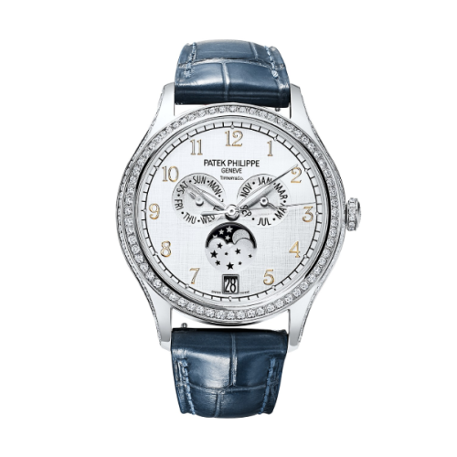 replica Patek Philippe - 4947G-010 T Annual Calendar 4947 Tiffany White Gold / Silver watch