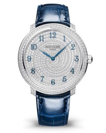 replica Patek Philippe - 4978/400G-001 Calatrava Diamond Ribbon Joaillerie 4978 White Gold / Blue watch