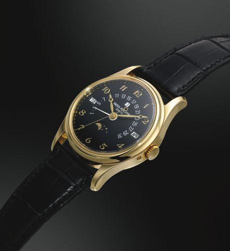 replica Patek Philippe - 5050J-024 Perpetual Calendar 5050 Yellow Gold / Black Breguet watch - Click Image to Close