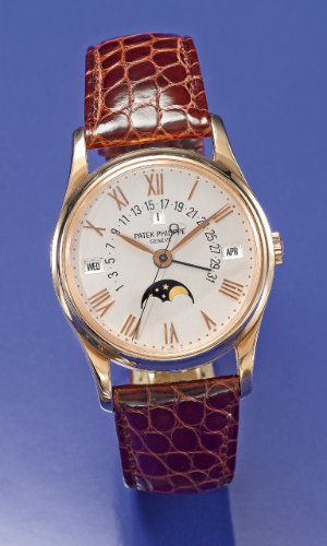 replica Patek Philippe - 5050R-001 Perpetual Calendar 5050 Rose Gold / Silver Roman watch