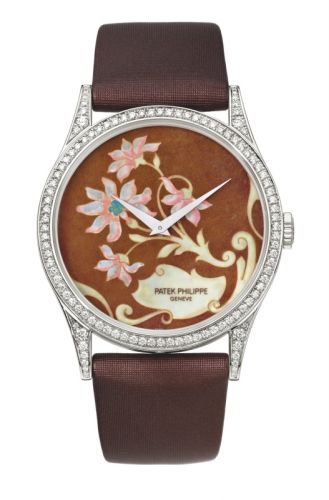 replica Patek Philippe - 5077/100P 013 Calatrava 5077 Floral Arabesques watch