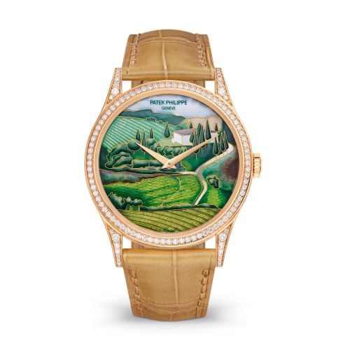replica Patek Philippe - 5077/100R-033 Calatrava 5077R Italian Scenes / Tuscany watch