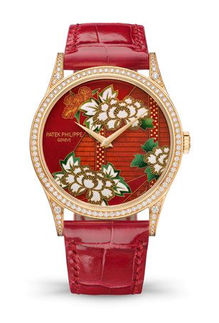 replica Patek Philippe - 5077/100R-056 Calatrava 5077 Kimonos with Floral Patterns watch