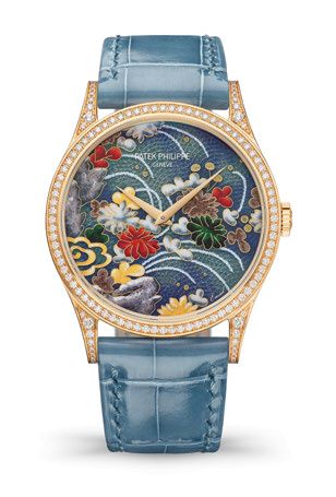 replica Patek Philippe - 5077/100R-057 Calatrava 5077 Kimonos with Floral Patterns watch