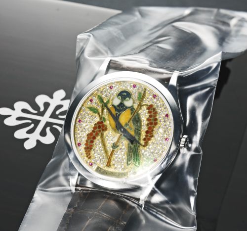 replica Patek Philippe - 5077P-028 Calatrava 5077 Parrot watch
