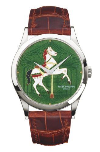 replica Patek Philippe - 5077P-061 Calatrava 5077 Carousel Green watch