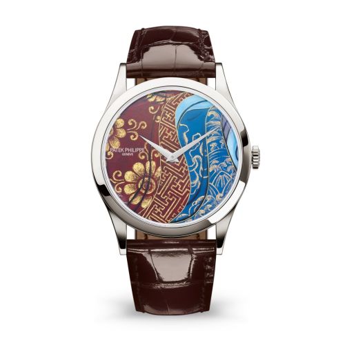 replica Patek Philippe - 5077P-102 Calatrava 5077P Bhutan Textiles watch