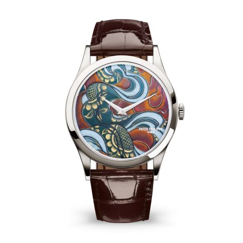 replica Patek Philippe - 5077P-103 Calatrava 5077P Bhutan Textiles watch