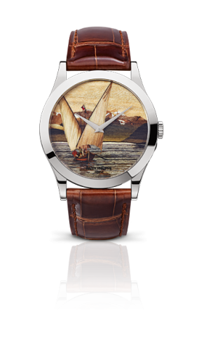 replica Patek Philippe - 5089G-019 Calatrava Lakeside Scenes 5089 watch