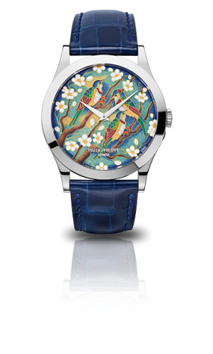 replica Patek Philippe - 5089G-046 Calatrava 5089 Winged Acrobats watch