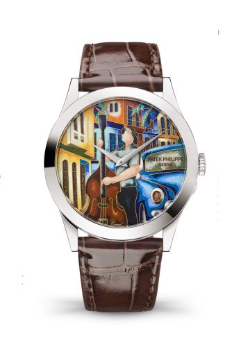 replica Patek Philippe - 5089G-113 Calatrava Cuban Double Bassists watch - Click Image to Close