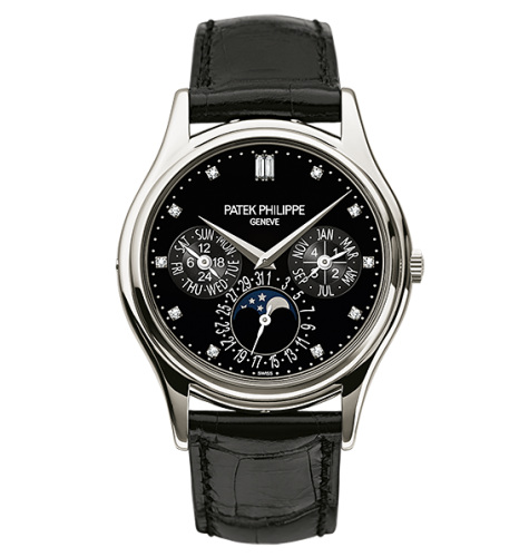 replica Patek Philippe - 5140P-013 Perpetual Calendar 5140 Platinum Black watch - Click Image to Close