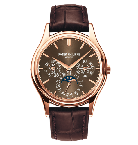 replica Patek Philippe - 5140R-001 Perpetual Calendar 5140 Rose Gold Brown watch