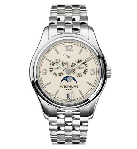 replica Patek Philippe - 5146/1G-001 Annual Calendar 5146 White Gold / Cream / Bracelet watch