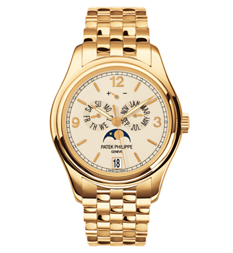 replica Patek Philippe - 5146/1J-001 Annual Calendar 5146 Yellow Gold / Cream / Bracelet watch