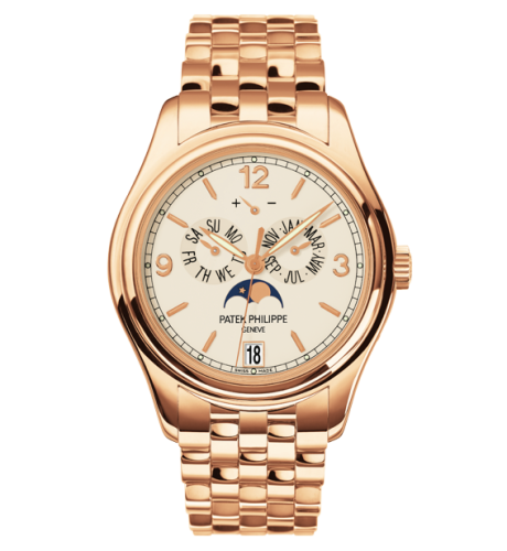 replica Patek Philippe - 5146/1R-001 Annual Calendar 5146 Rose Gold / Cream / Bracelet watch