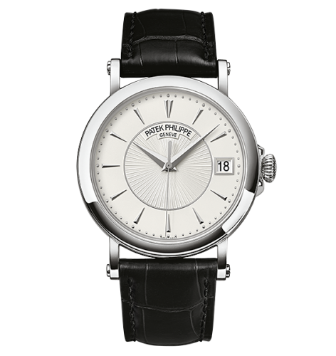 replica Patek Philippe - 5153G-010 Calatrava 5153 White Gold / Silver watch