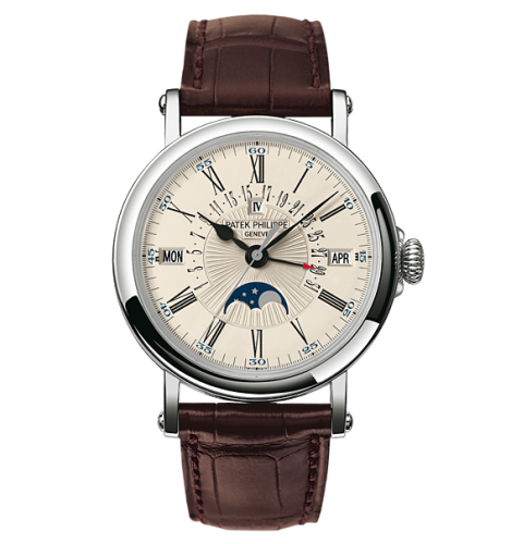 replica Patek Philippe - 5159G-001 Perpetual Calendar 5159G White Gold / Silver watch