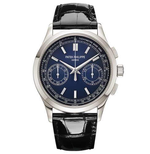 replica Patek Philippe - 5170P-001 Chronograph 5170 Platinum / Blue watch - Click Image to Close