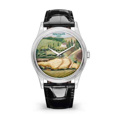 replica Patek Philippe - 5177G-001 Calatrava 5177G Italian Scenes / Tuscany watch