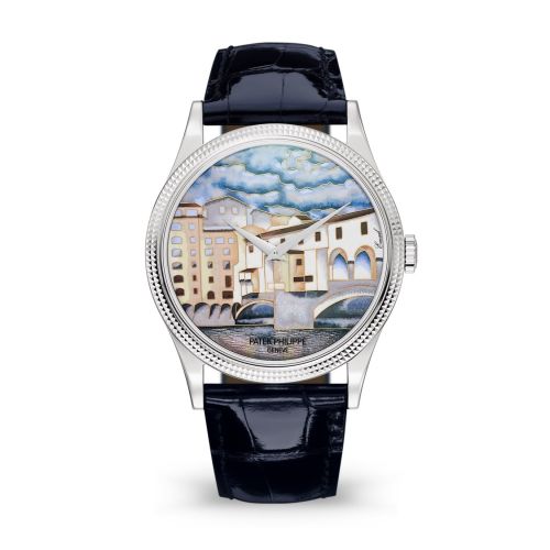 replica Patek Philippe - 5177G-011 Calatrava 5177G Italian Scenes / Ponte Vecchio watch
