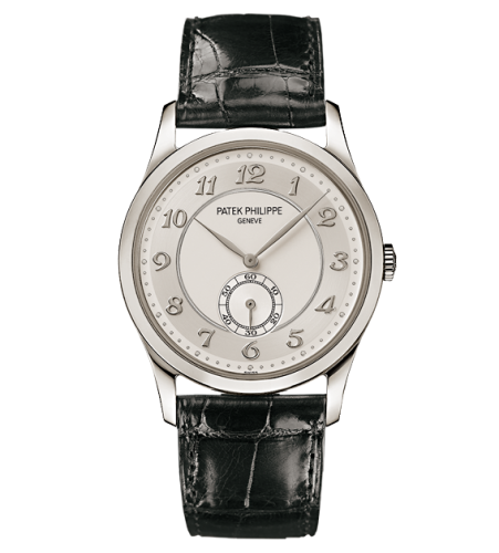 replica Patek Philippe - 5196P-001 Calatrava 5196 Platinum / Silver-Grey watch