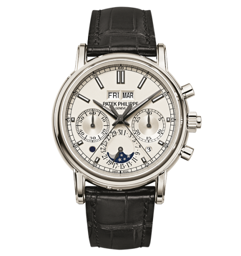 replica Patek Philippe - 5204P-001 Perpetual Calendar Split-Seconds Chronograph 5204 Platinum / Silver watch