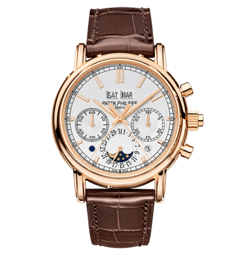 replica Patek Philippe - 5204R-001 Perpetual Calendar Split-Seconds Chronograph 5204 Rose Gold / Silver watch