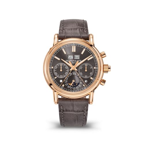 replica Patek Philippe - 5204R-011 Perpetual Calendar Split-Seconds Chronograph 5204 Rose Gold / Slate watch