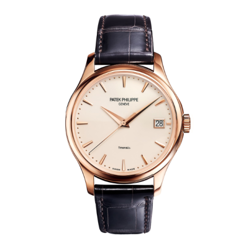 replica Patek Philippe - 5227R-001 T Calatrava 5227 Tiffany Rose Gold / Ivory watch - Click Image to Close