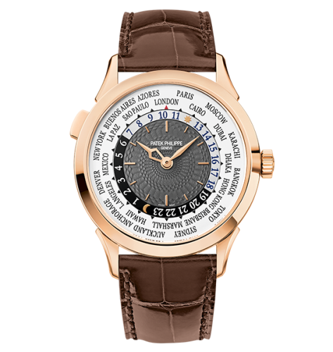 replica Patek Philippe - 5230R-001 World Time 5230R Rose Gold / Grey / Hong Kong watch - Click Image to Close