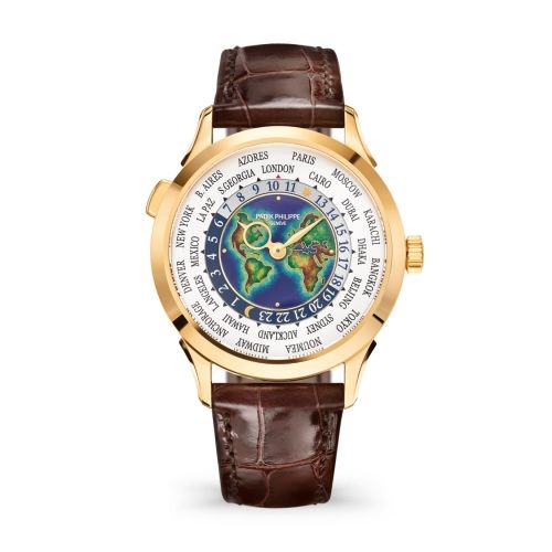 replica Patek Philippe - 5231J-001 World Time 5231 Yellow Gold / America's, Europe and Africa watch - Click Image to Close