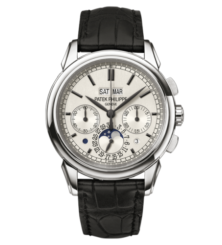 replica Patek Philippe - 5270G-001 Perpetual Calendar Chronograph 5270 White Gold / Silver watch
