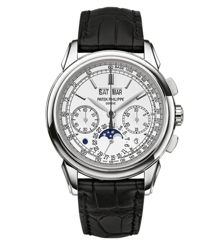 replica Patek Philippe - 5270G-018 Perpetual Calendar Chronograph 5270 White Gold / Tachymeter watch