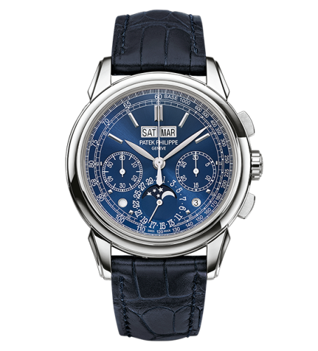 replica Patek Philippe - 5270G-019 Perpetual Calendar Chronograph 5270 White Gold / Blue watch
