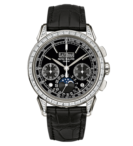 replica Patek Philippe - 5271P-001 Perpetual Calendar Chronograph 5271 Platinum / Black watch