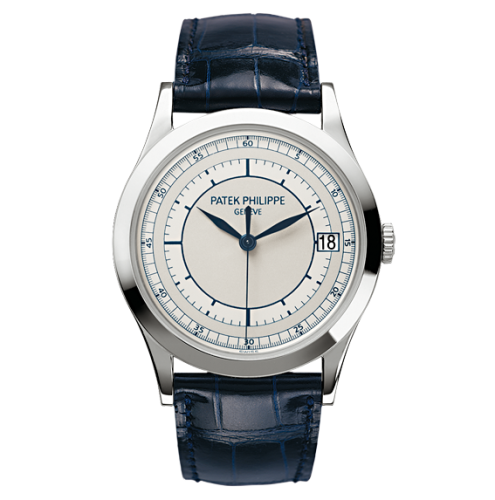 replica Patek Philippe - 5296G-001 Calatrava 5296G Scientific White Gold / Silver watch
