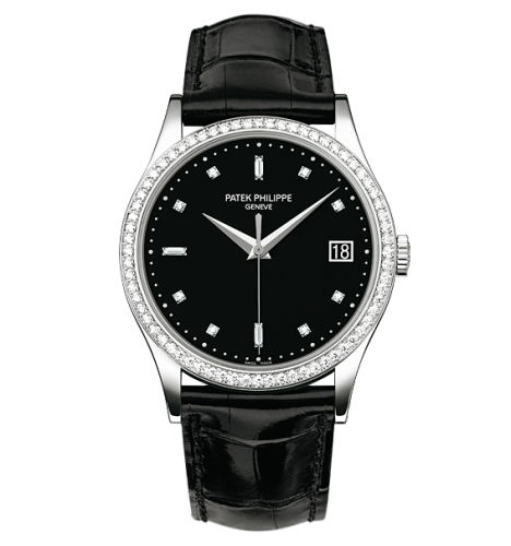 replica Patek Philippe - 5297G-001 Calatrava 5297 White Gold / Black watch