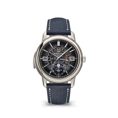 replica Patek Philippe - 5316/50P-001 Tourbillon Minute Repeater Perpetual Calendar 5316 Platinum / Blue Sapphire watch